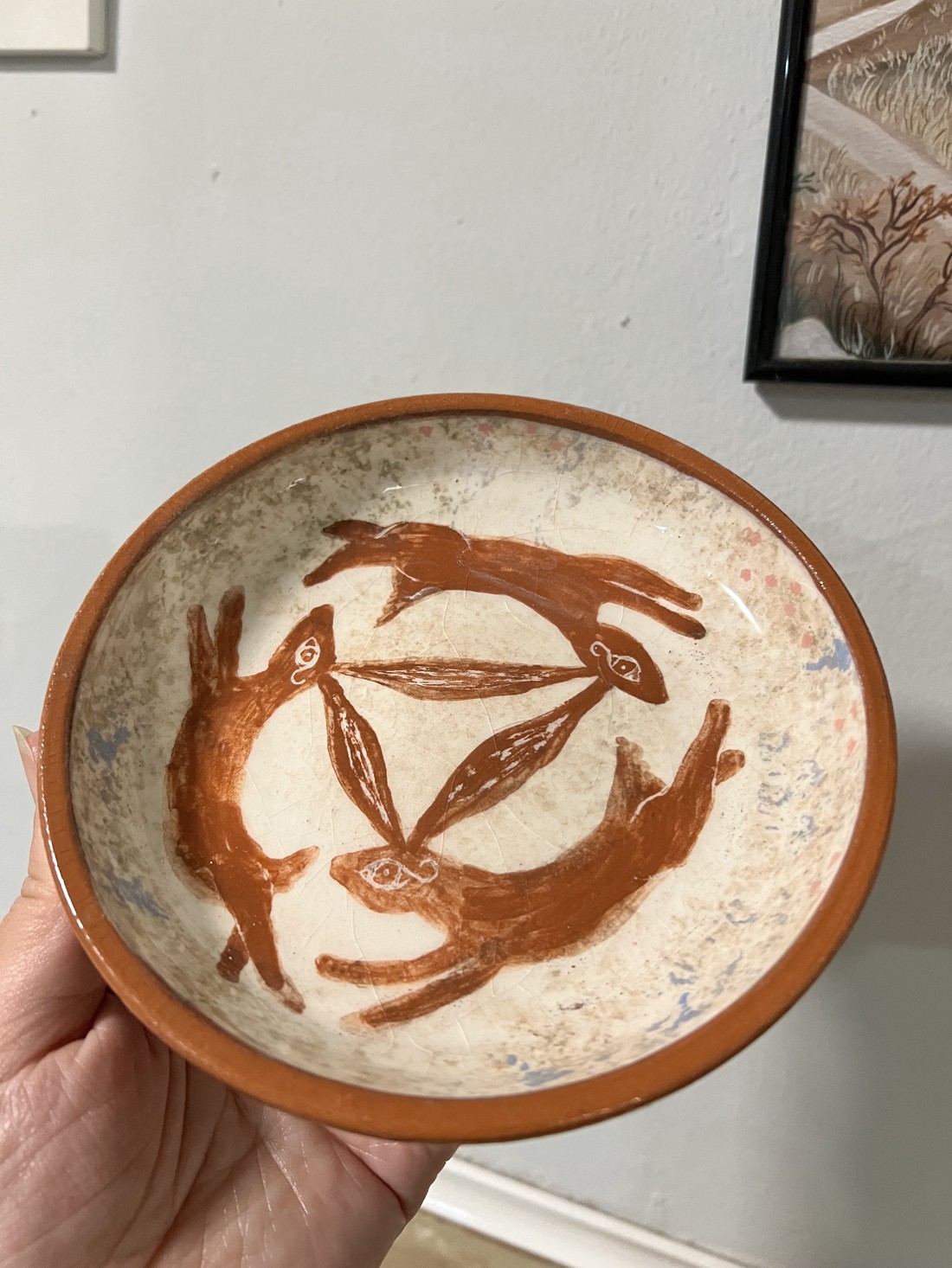Cele Trei Iepuri Mistic � bol decorativ din ceramică -  - Artynos.ro