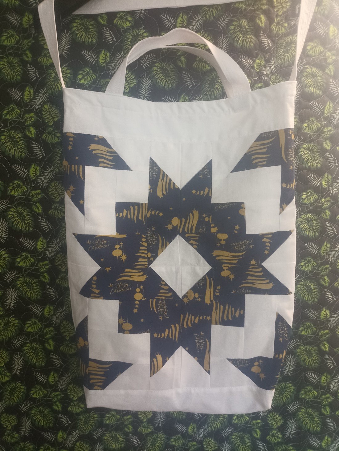 Geantă din pânză patchwork -  - Artynos.ro
