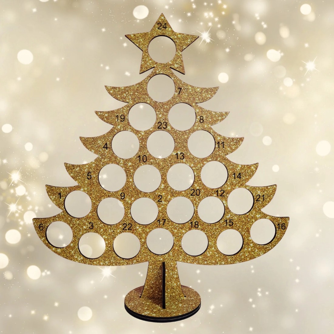 Calendar de advent cu ciocolată Pine - crăciun - decorațiuni de advent - calendar de advent - Artynos.ro