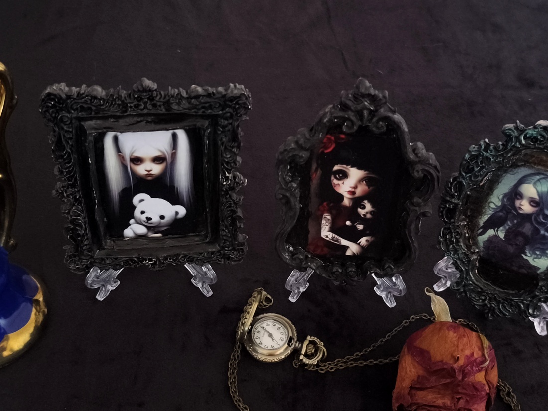 Set de trei rame Mistery Dark - unicat - casă & stil de viață - decorațiuni de casă - decorațiuni de masă și rafturi - decorațiuni de masă - Artynos.ro