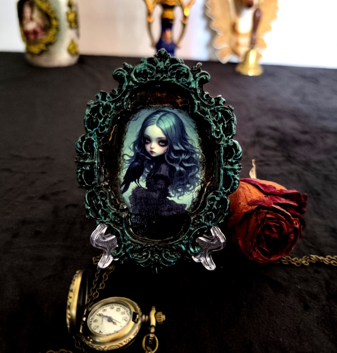 Set de trei rame Mistery Dark - unicat - casă & stil de viață - decorațiuni de casă - decorațiuni de masă și rafturi - decorațiuni de masă - Artynos.ro