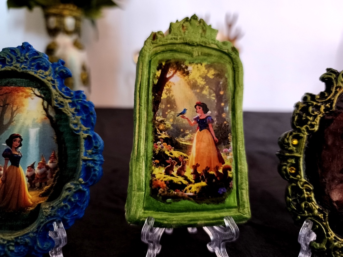 Albă ca Zăpada și Pinocchio  - casă & stil de viață - decorațiuni de casă - decorațiuni de masă și rafturi - decorațiuni de masă - Artynos.ro