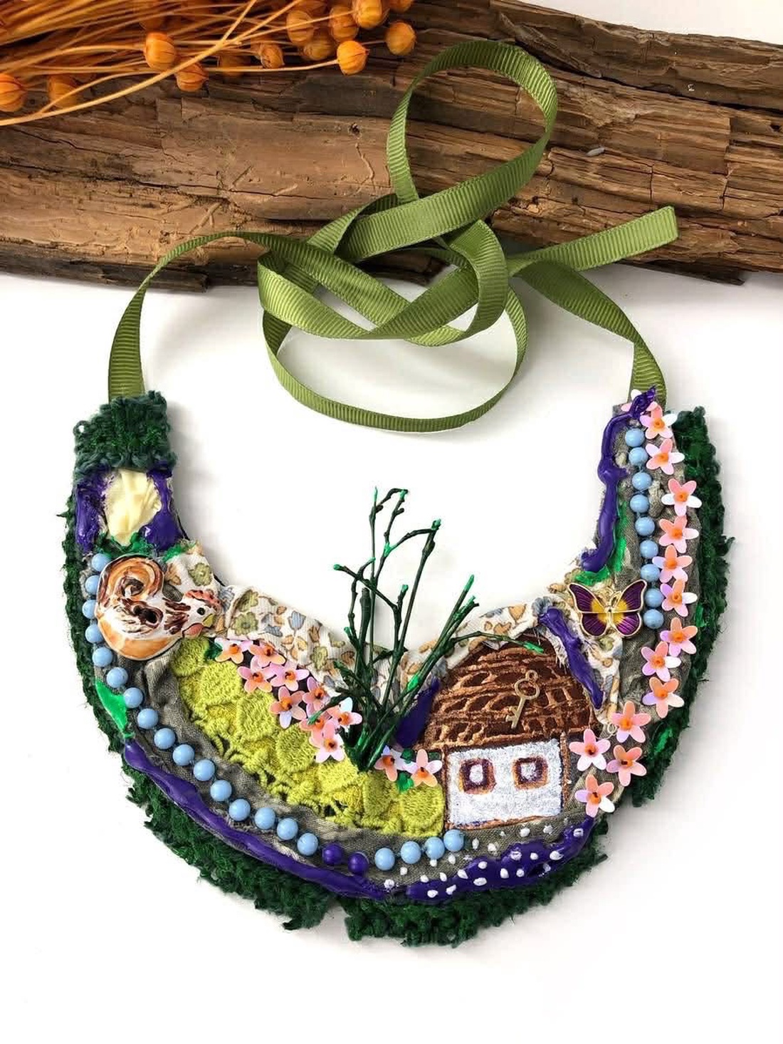 Colier - Căsuța bunicii - bijuterii - coliere - chockere - Artynos.ro