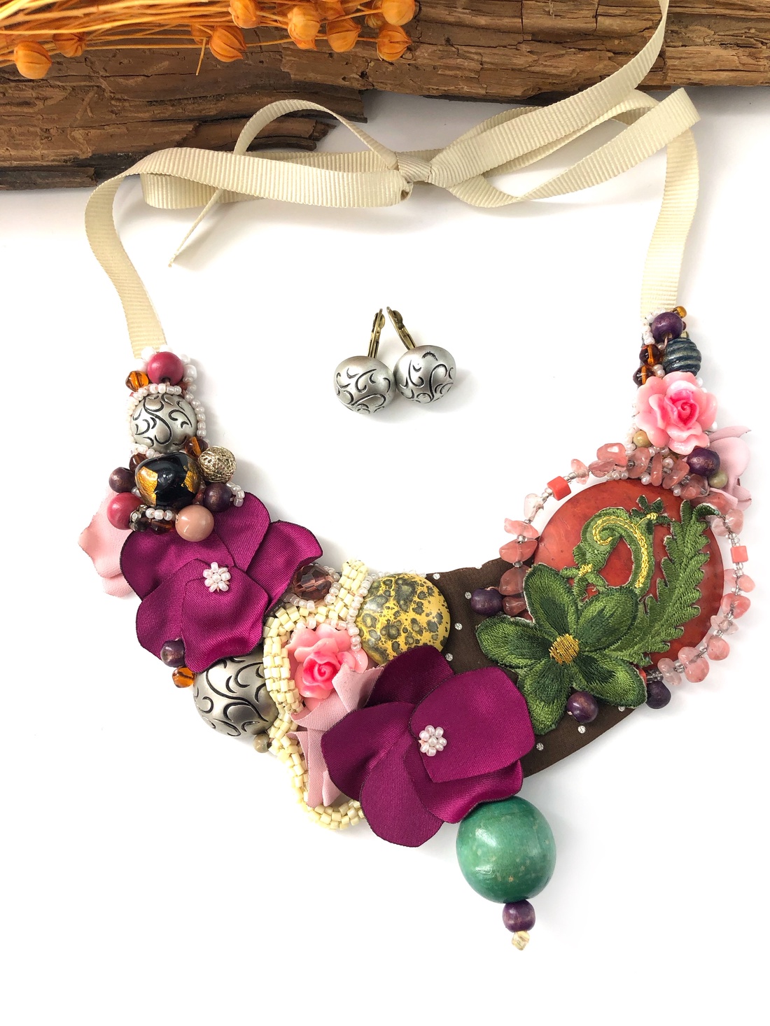 Colier - La vie en rose - bijuterii - coliere - chockere - Artynos.ro