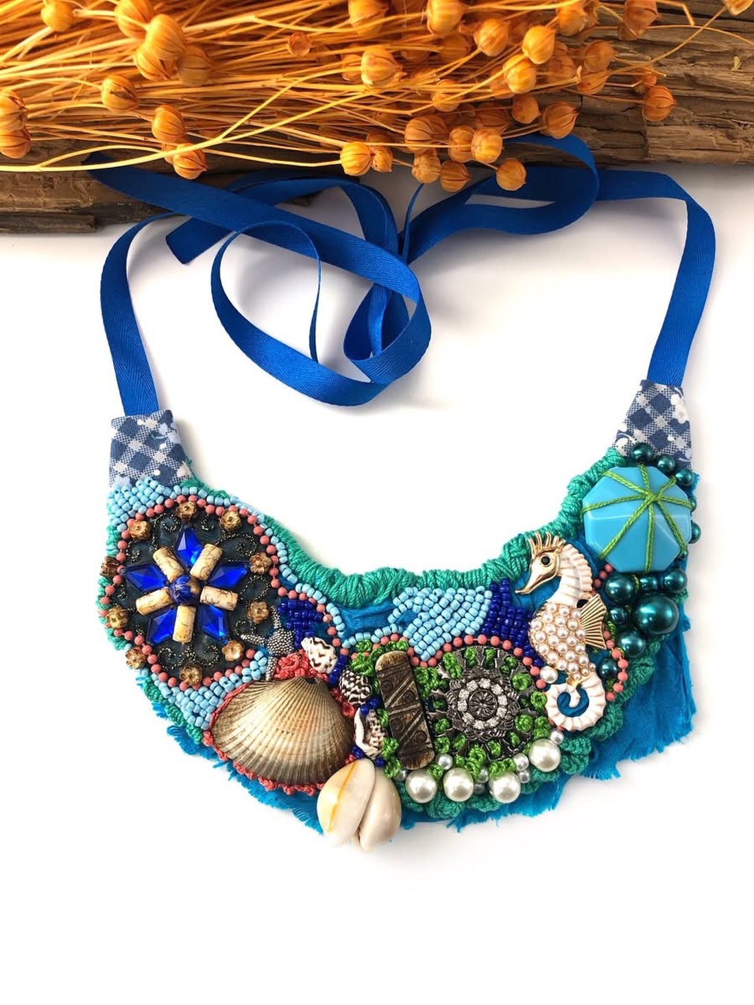 Colier - Blue sea - bijuterii - coliere - chockere - Artynos.ro