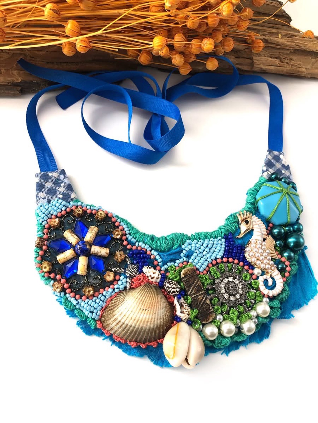 Colier - Blue sea - bijuterii - coliere - chockere - Artynos.ro