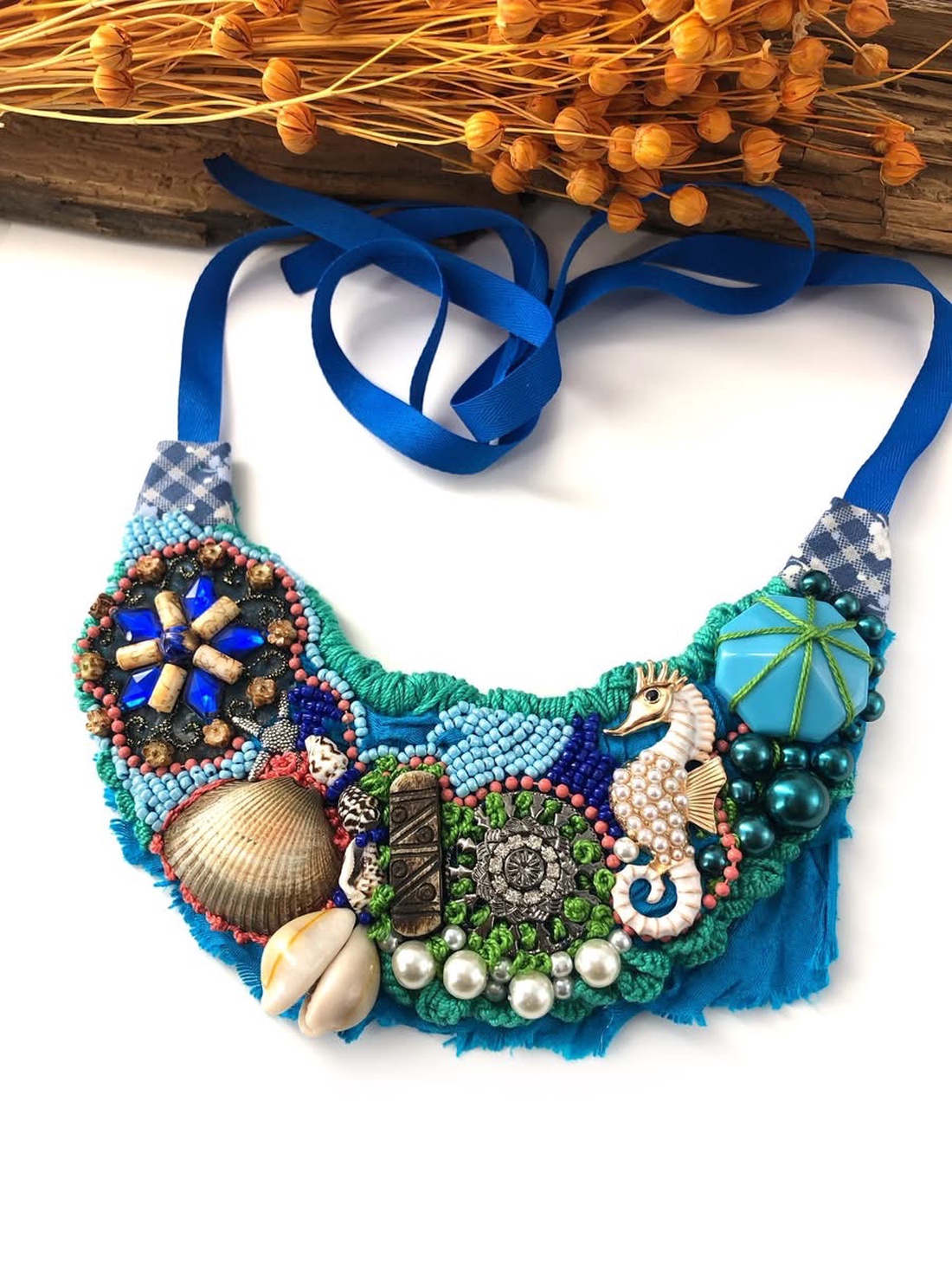 Colier - Blue sea - bijuterii - coliere - chockere - Artynos.ro
