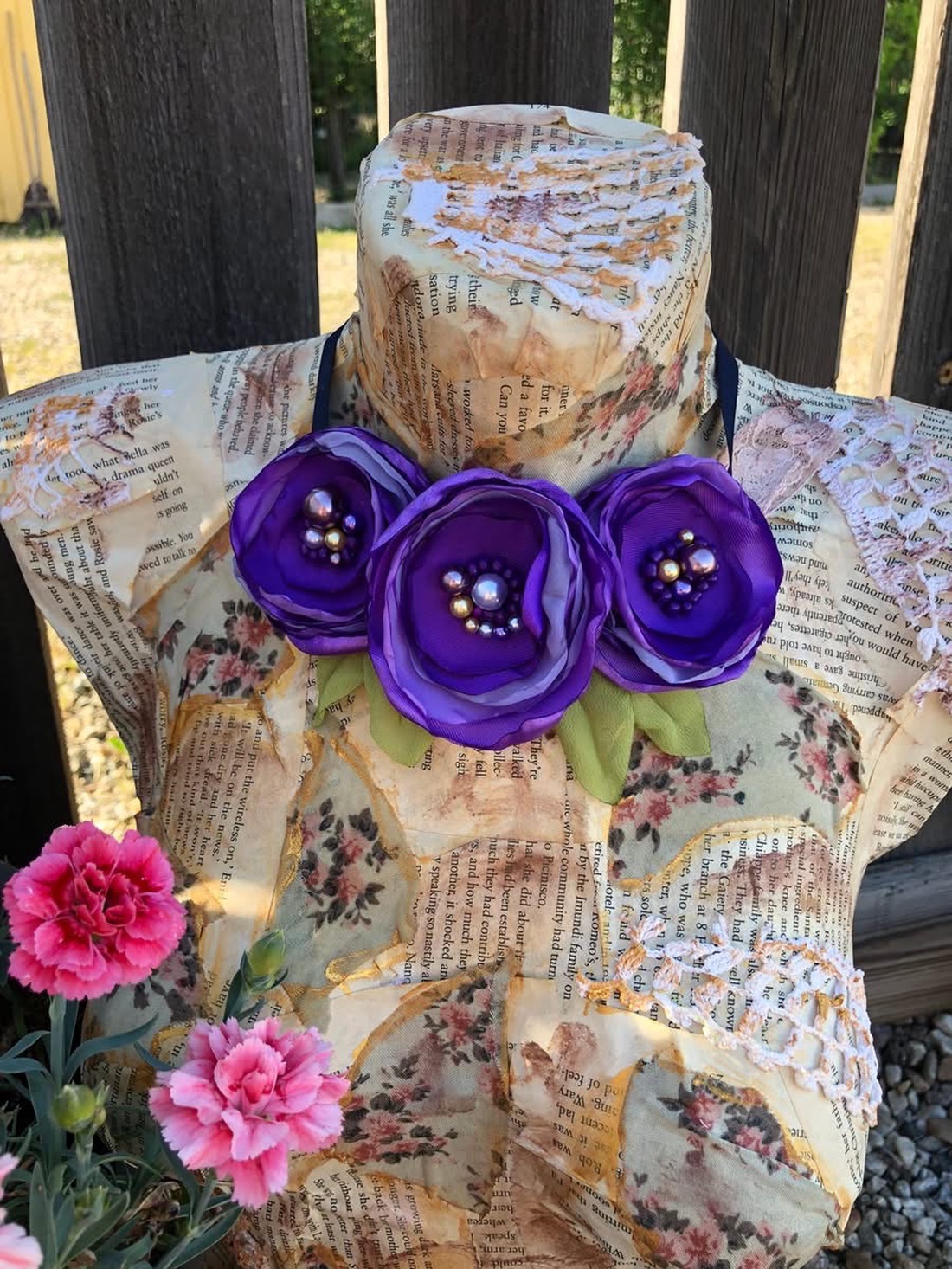 Colier handmade - Lavender Bloom - bijuterii - coliere - chockere - Artynos.ro