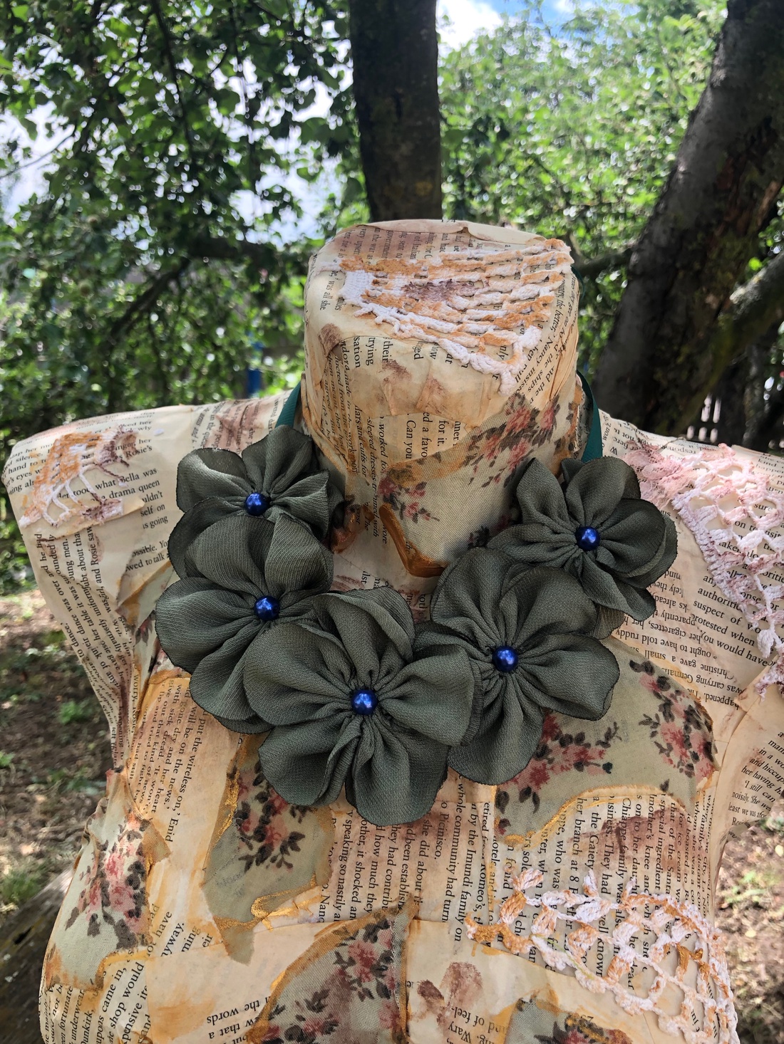 Colier handmade - Forest - bijuterii - coliere - chockere - Artynos.ro