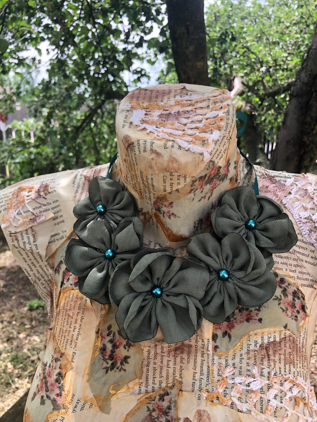 Colier handmade - Forest - bijuterii - coliere - chockere - Artynos.ro