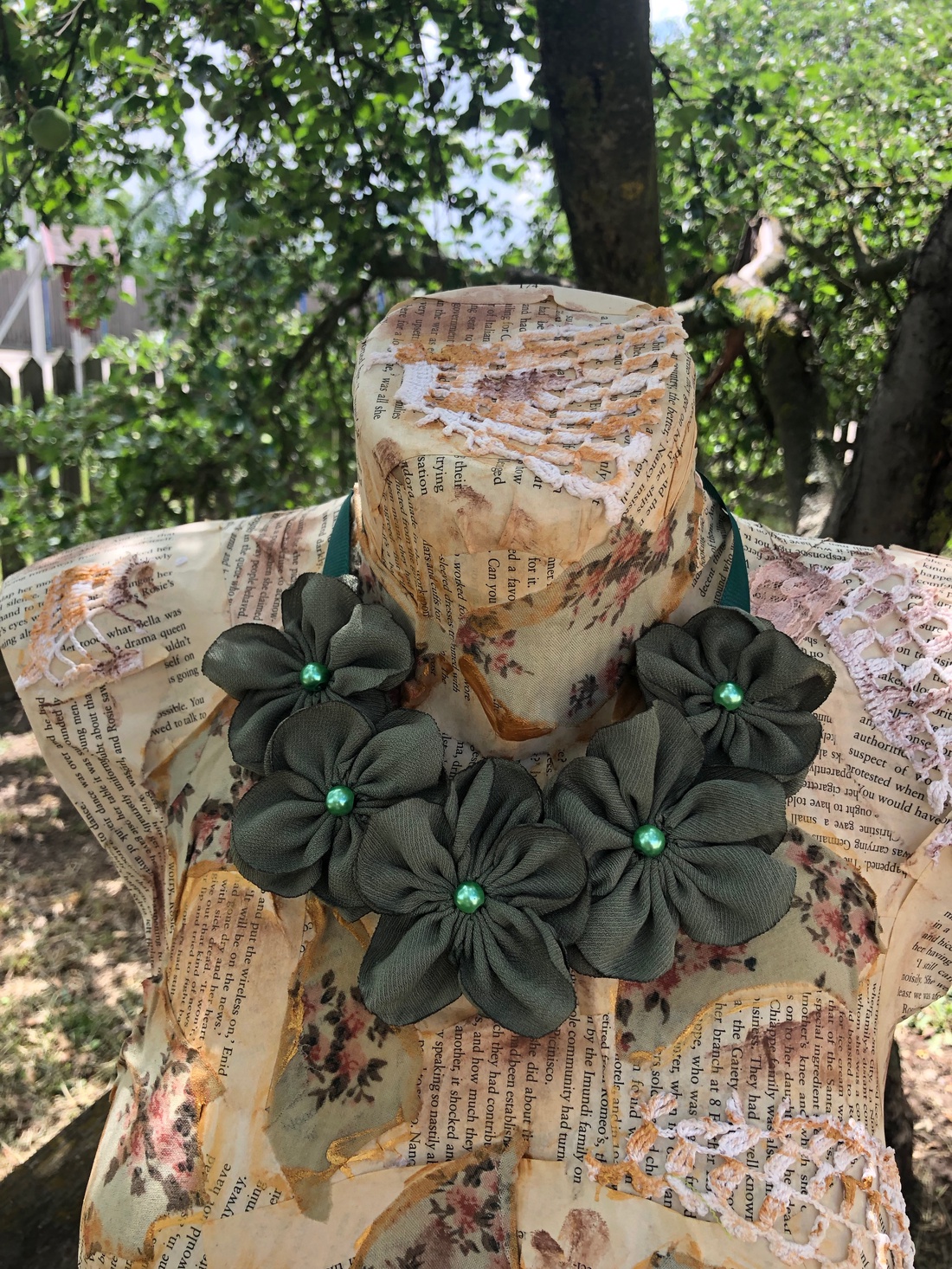 Colier handmade - Forest - bijuterii - coliere - chockere - Artynos.ro