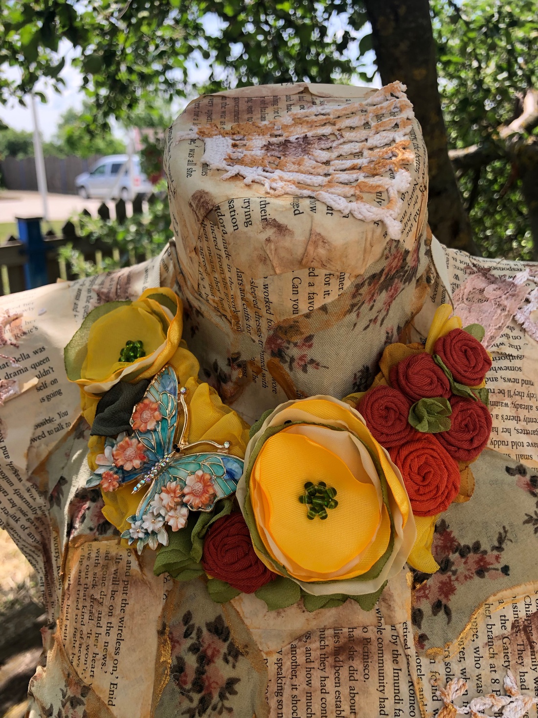 Colier handmade - Sunset Meadow - bijuterii - coliere - chockere - Artynos.ro