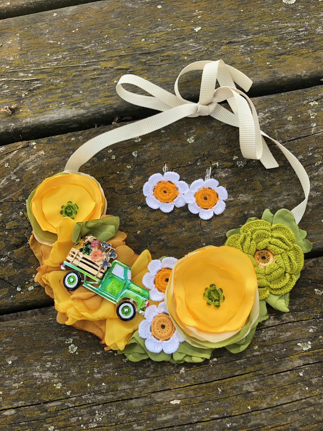 Colier handmade - Pickup în Luncă - bijuterii - coliere - chockere - Artynos.ro