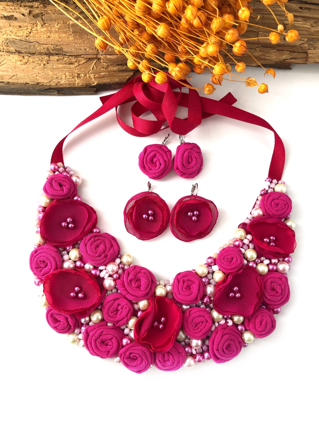 Colier - Romantic Bloom - bijuterii - coliere - chockere - Artynos.ro
