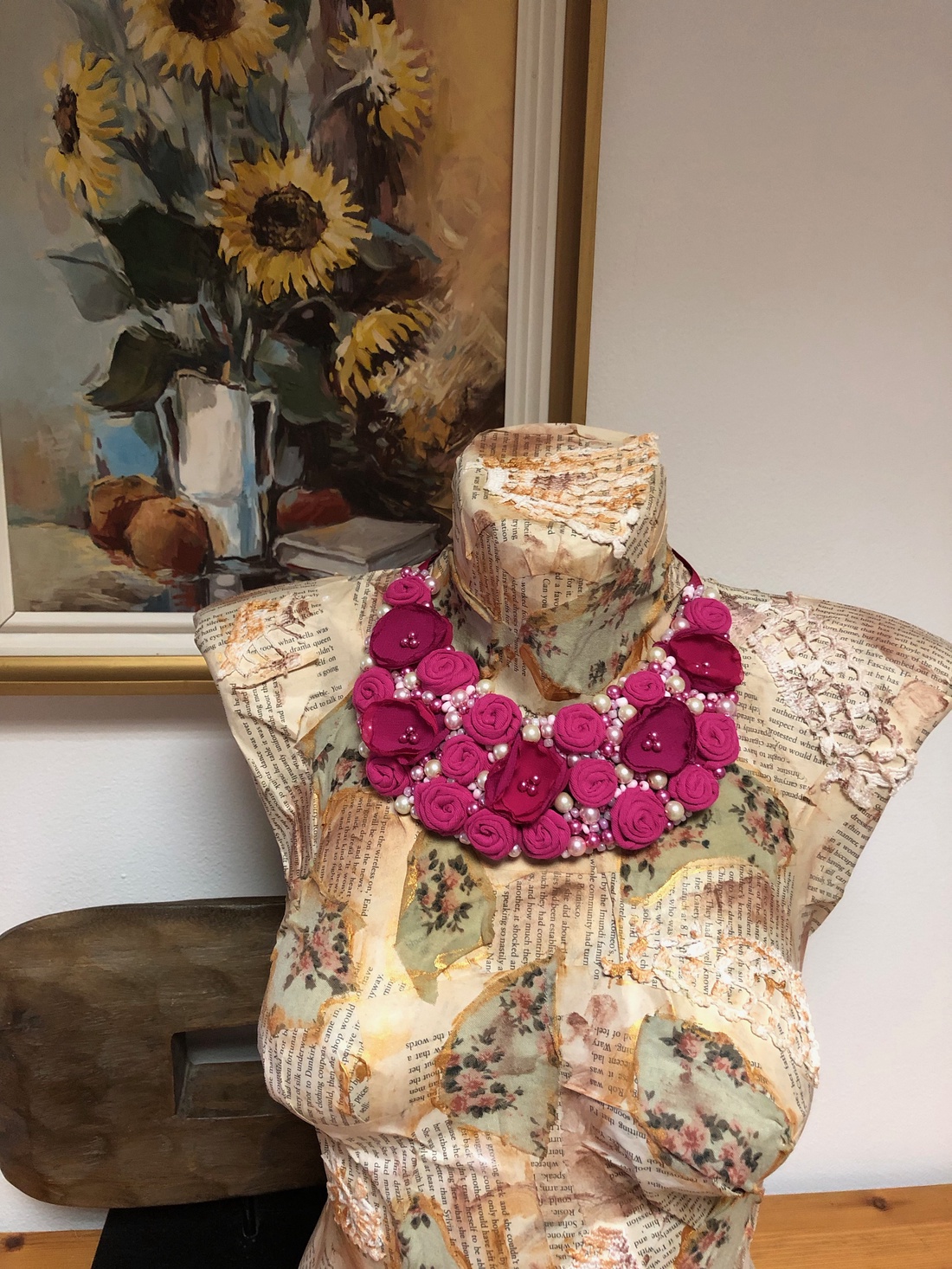 Colier - Romantic Bloom - bijuterii - coliere - chockere - Artynos.ro