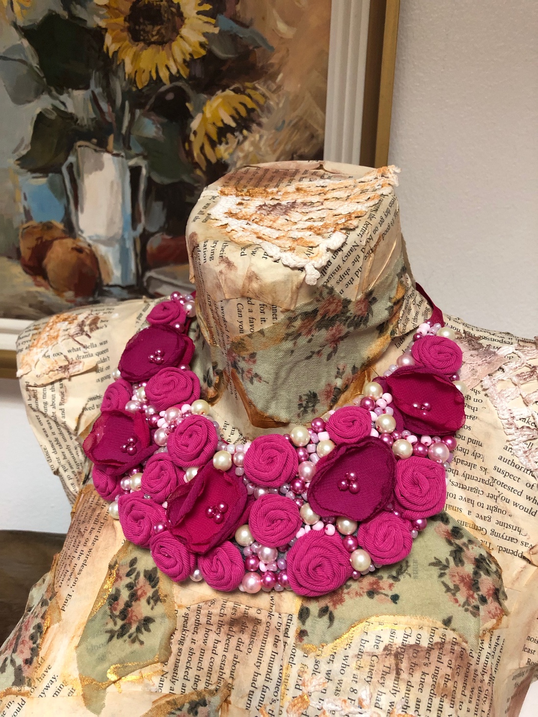 Colier - Romantic Bloom - bijuterii - coliere - chockere - Artynos.ro