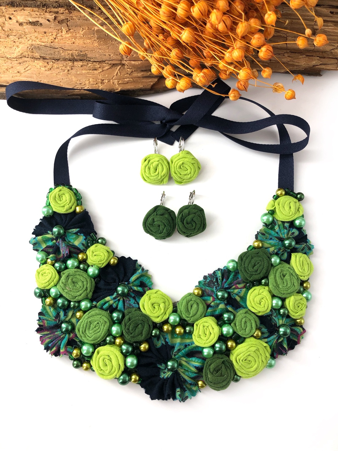 Colier - Summer Garden - bijuterii - coliere - chockere - Artynos.ro