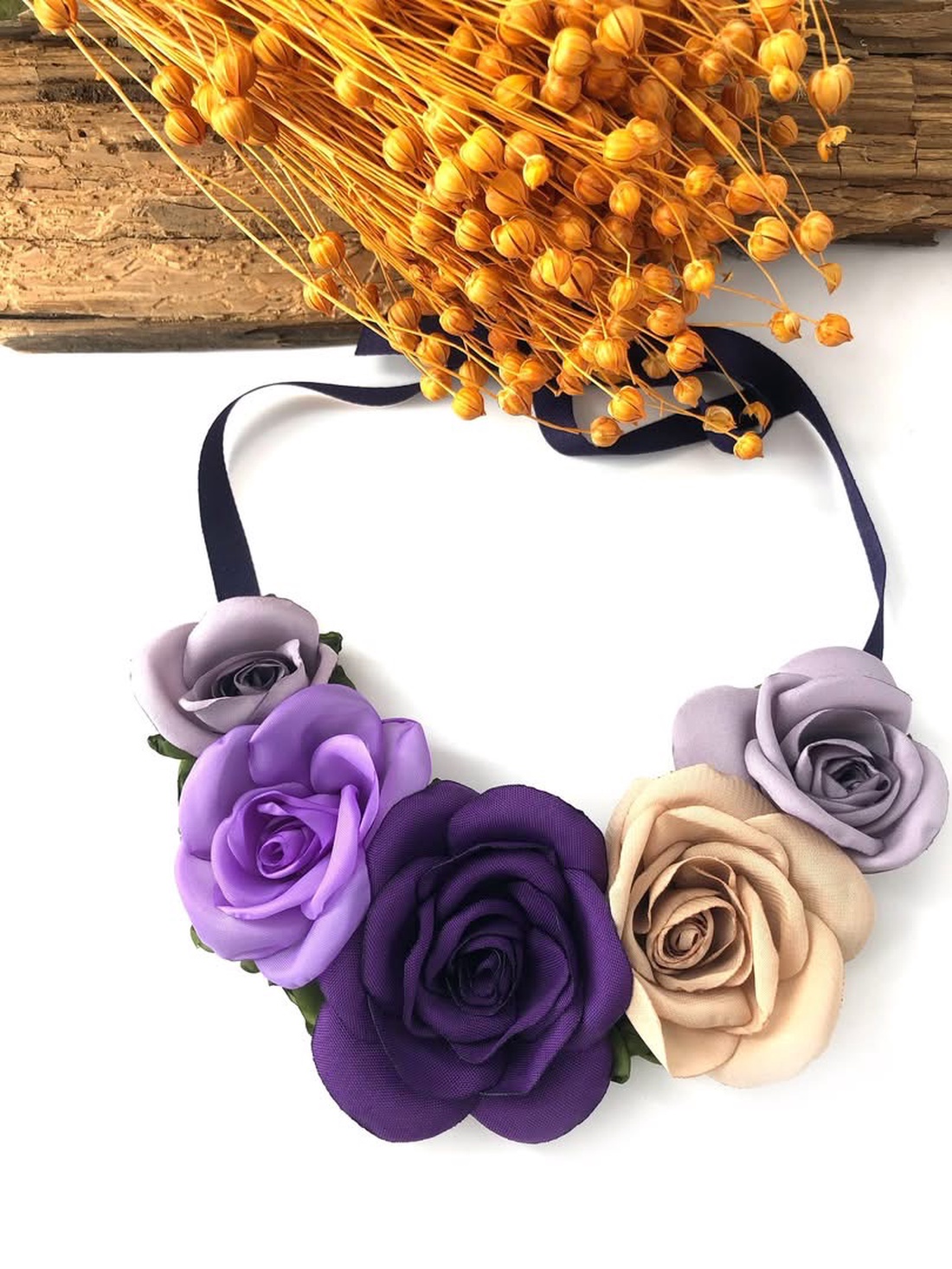 Colier handmade - Provence Roses - bijuterii - coliere - chockere - Artynos.ro