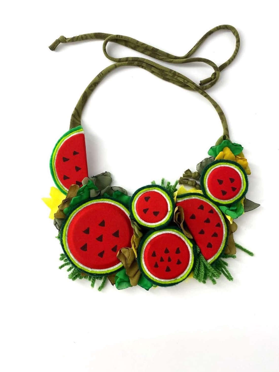 Colier cu pepene verde - bijuterii - coliere - chockere - Artynos.ro
