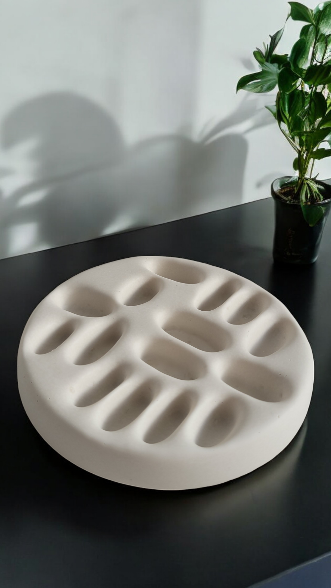 Tavă suport pentru inele din Jesmonite � Organizator minimalist pentru bijuterii - accesorii nuntă - bijuterii mireasă - inele de logodnă, verighete - Artynos.ro