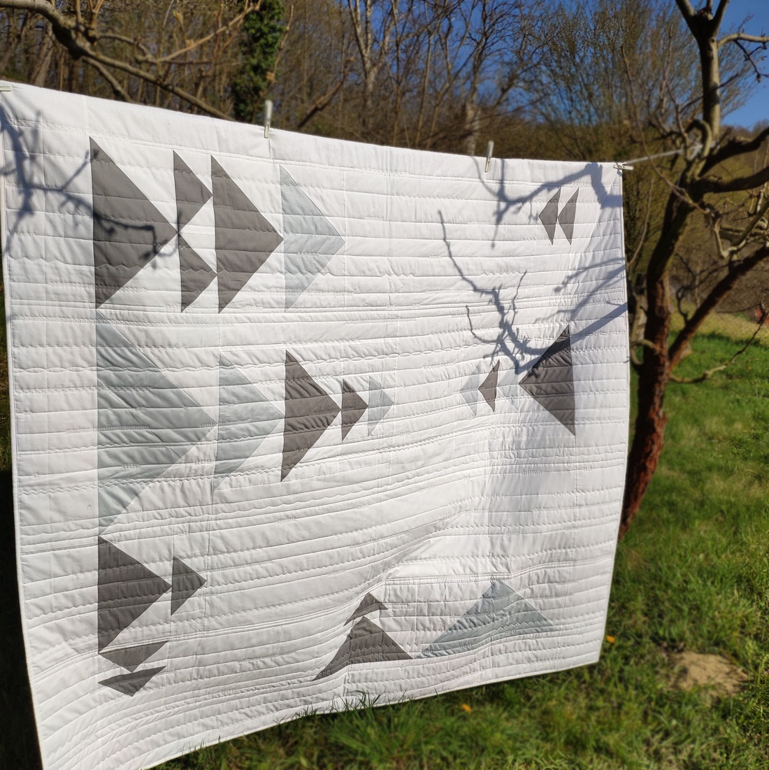 Patchwork quilt 'Iceberg' - casă & stil de viață - textile de casă - cuvertură de pat - Artynos.ro