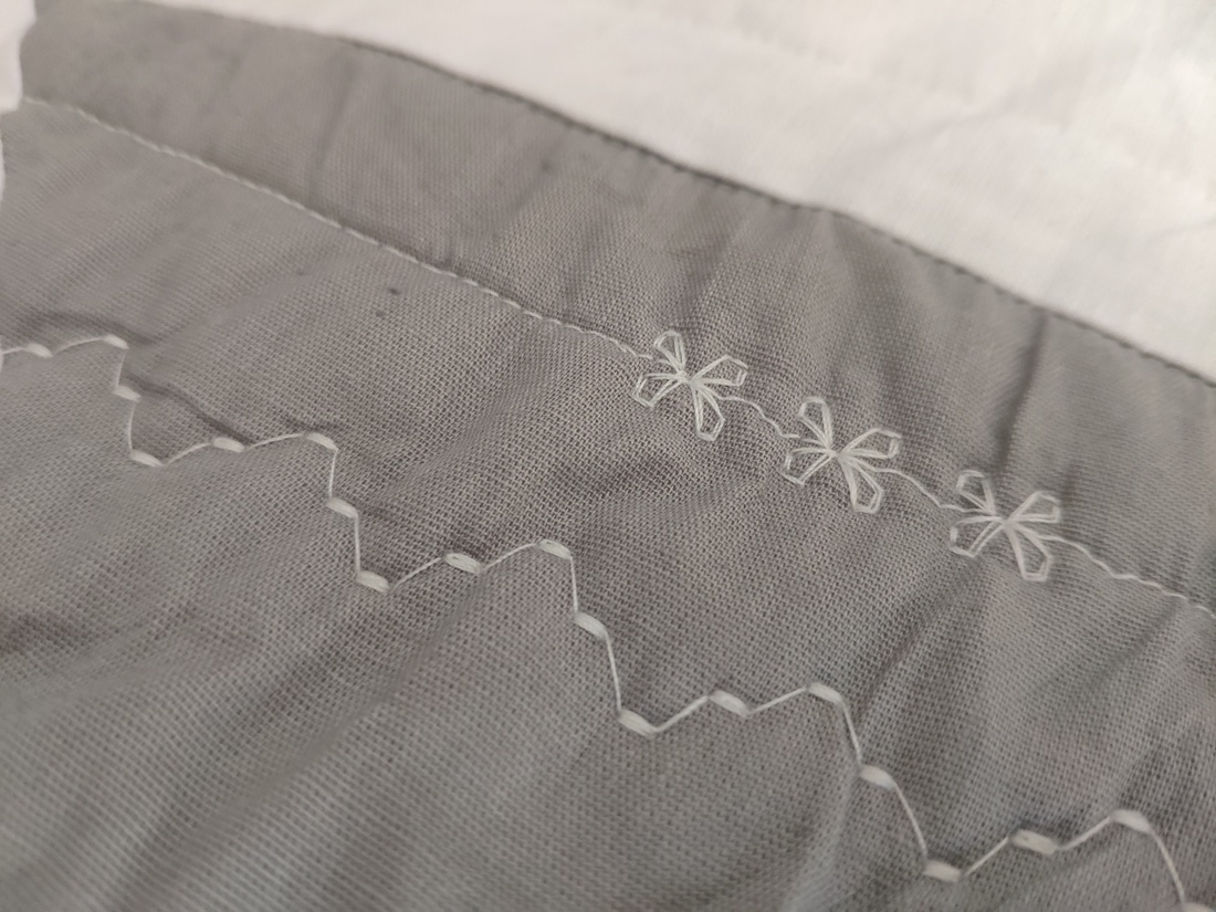 Patchwork quilt 'Iceberg' - casă & stil de viață - textile de casă - cuvertură de pat - Artynos.ro