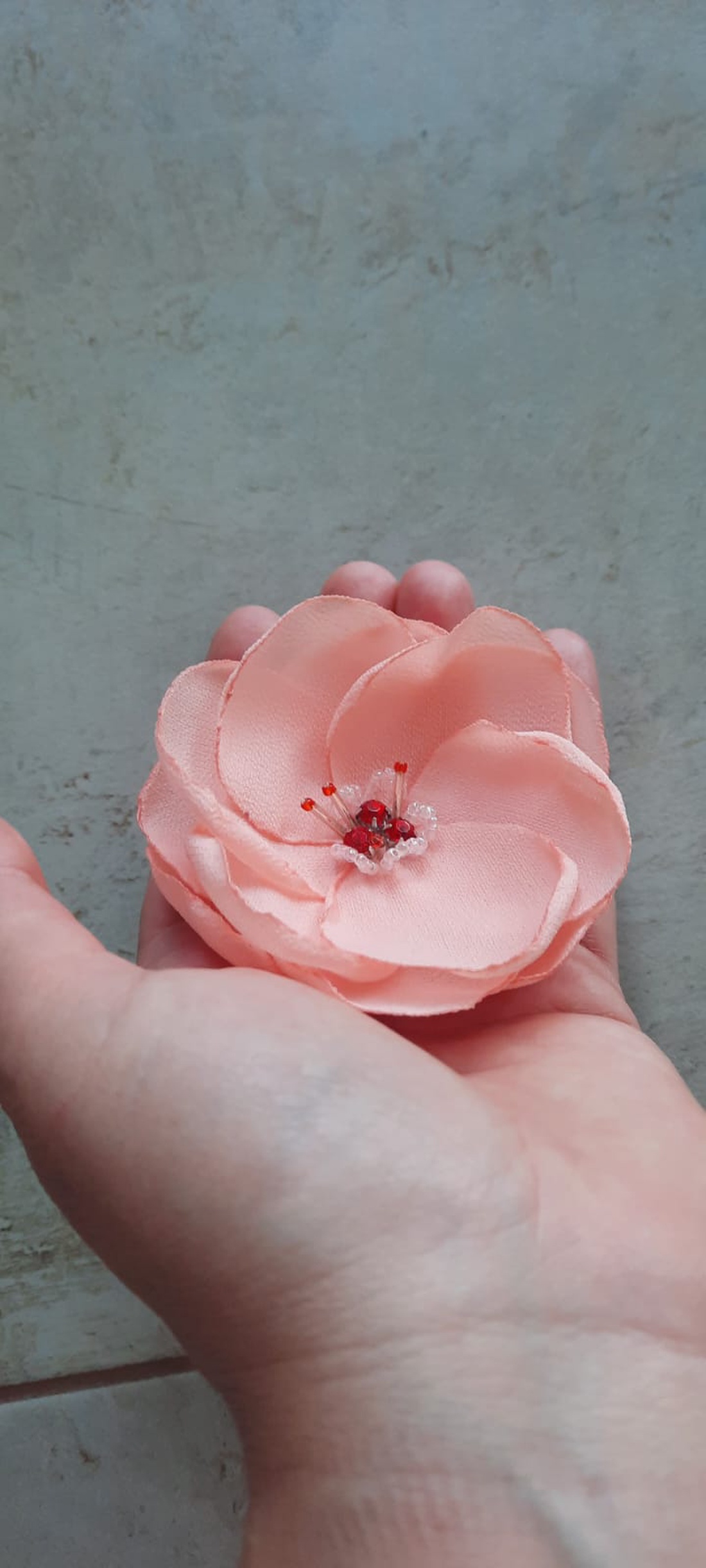 Broșă/agrafă Peach Blossom - bijuterii - broșe - Artynos.ro