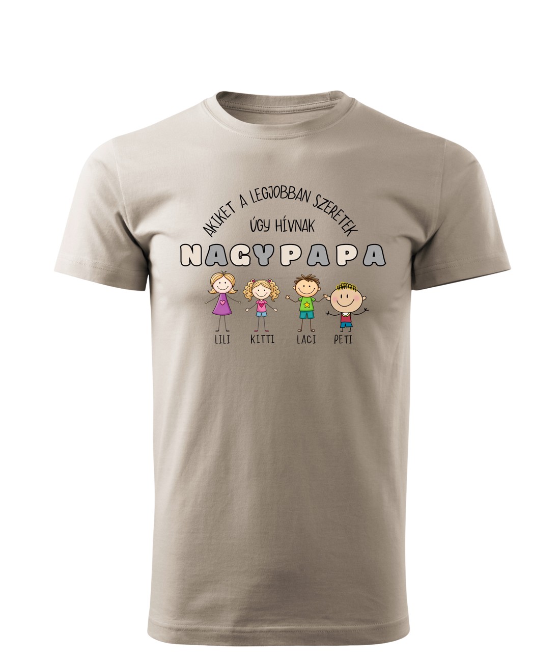 Tricou personalizat personalizat tricou cu inscripția NAGYPAPA - cadou unic pentru tata, tata - cadou de Ziua Tatălui -  - Artynos.ro
