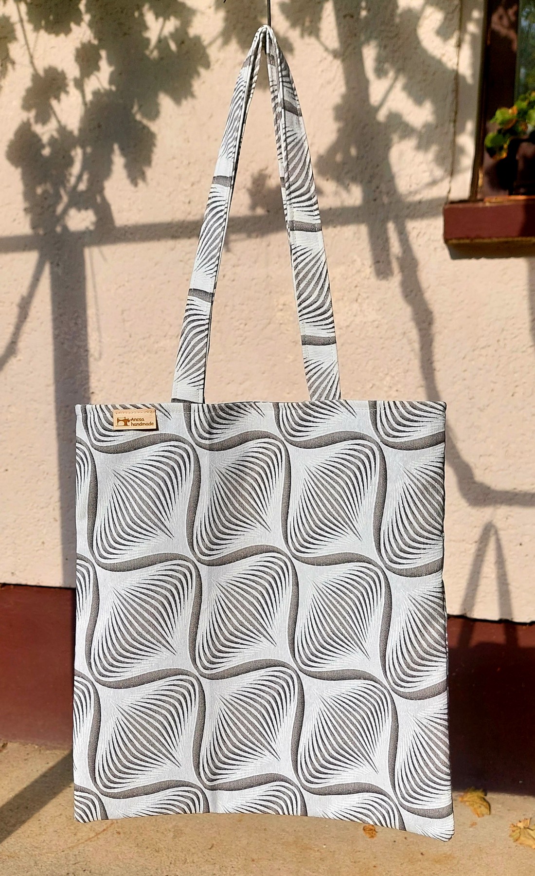 Geantă de cumpărături cu model clepsidră - geantă și husă - geantă pentru cumpărături - geantă shopper, geantă tote, geantă textilă - Artynos.ro