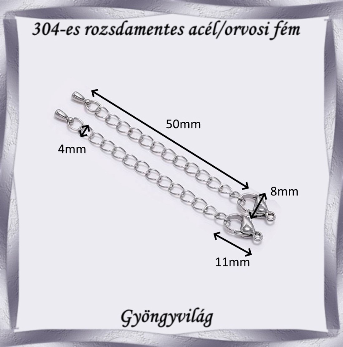 Oțel prețios închidere lanț bijuterii NALK 01-2-5 2 buc/pachet - - Artynos.ro Oțel prețios închidere lanț bijuterii NALK 01-2-5 2 buc/pachet - - Artynos.ro
