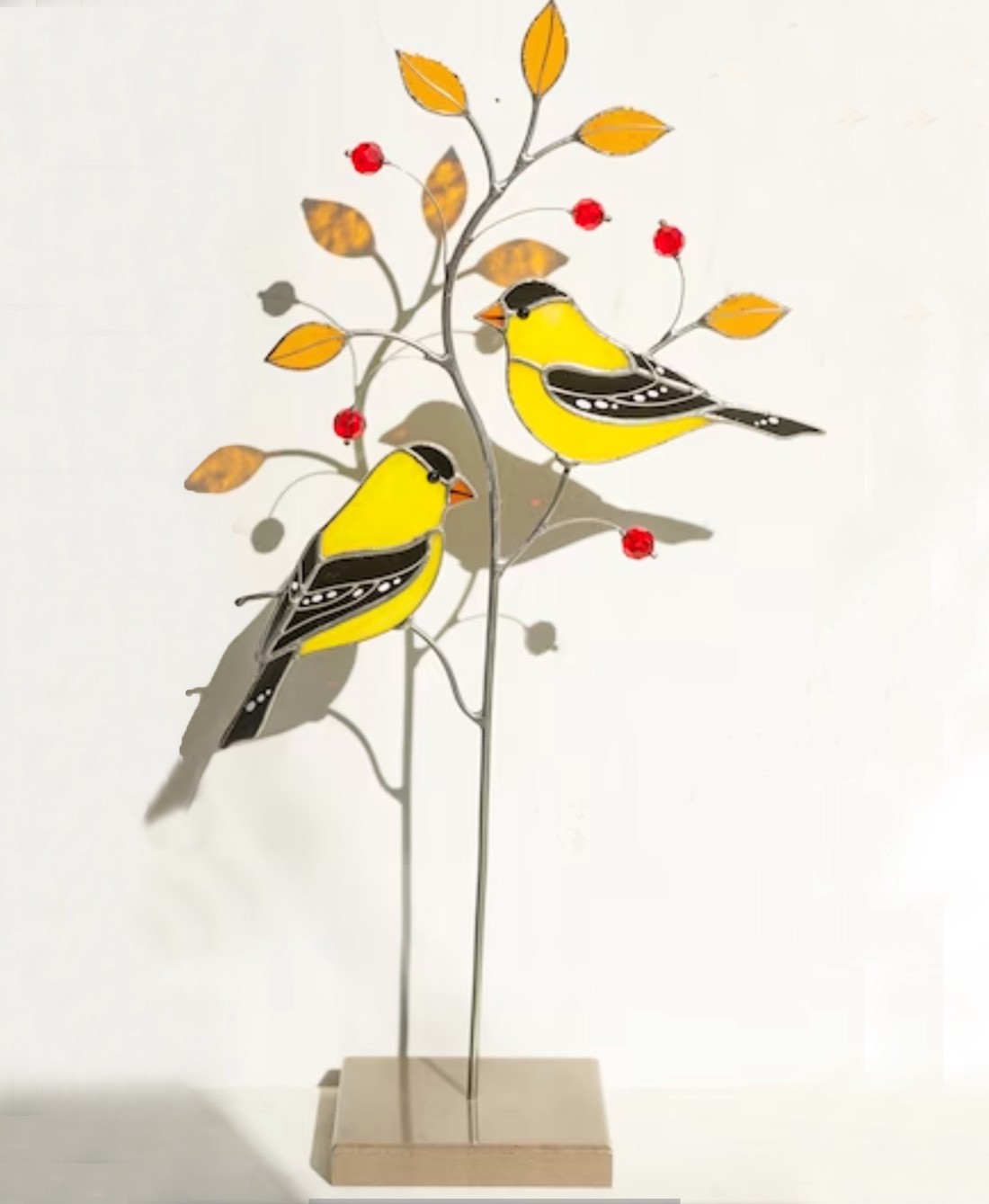 Mockingbird pereche pe o ramură de copac decor de masă - - Artynos.ro Mockingbird pereche pe o ramură de copac decor de masă - - Artynos.ro