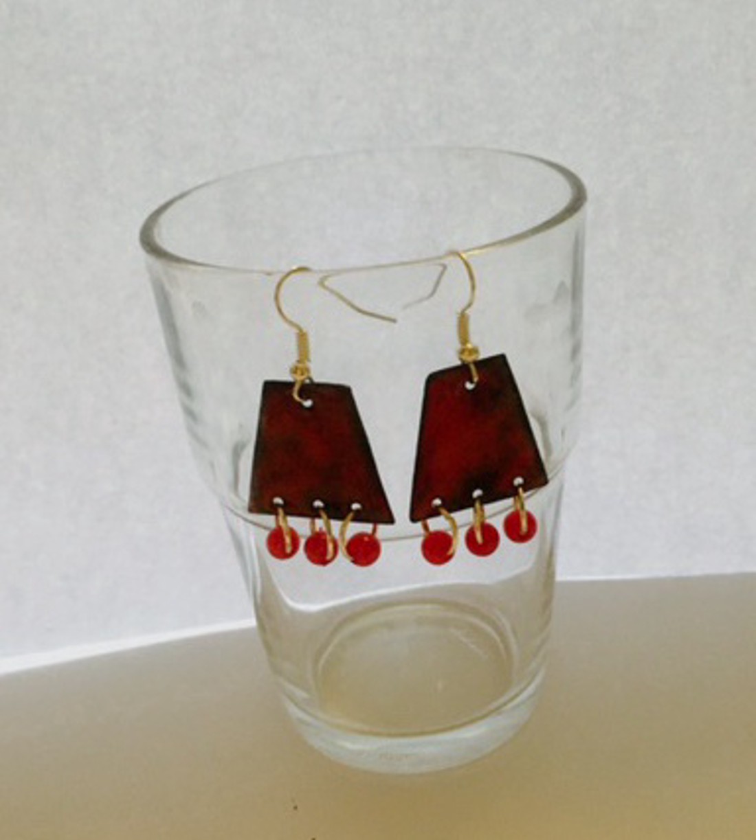 Fire Enamel Jeweled Red Bead - - Artynos.ro Fire Enamel Jeweled Red Bead - - Artynos.ro
