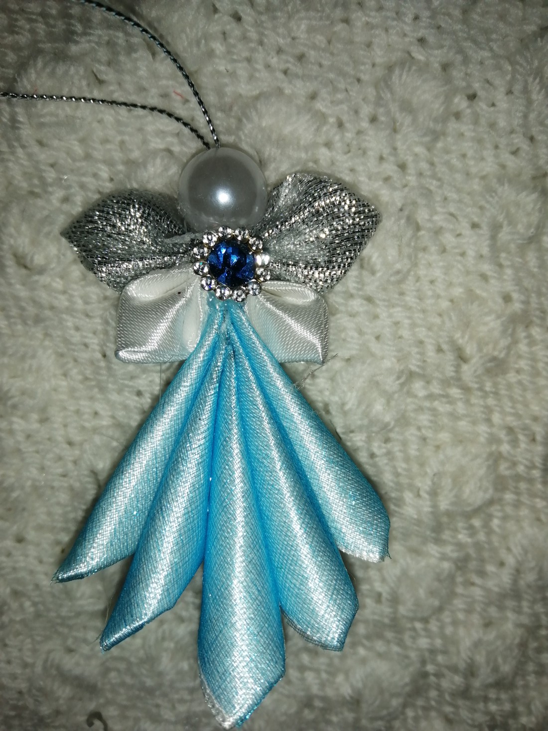 Înger în albastru - crăciun - decorațiuni de crăciun de casă - figurine pentru pomul de crăciun - Artynos.ro