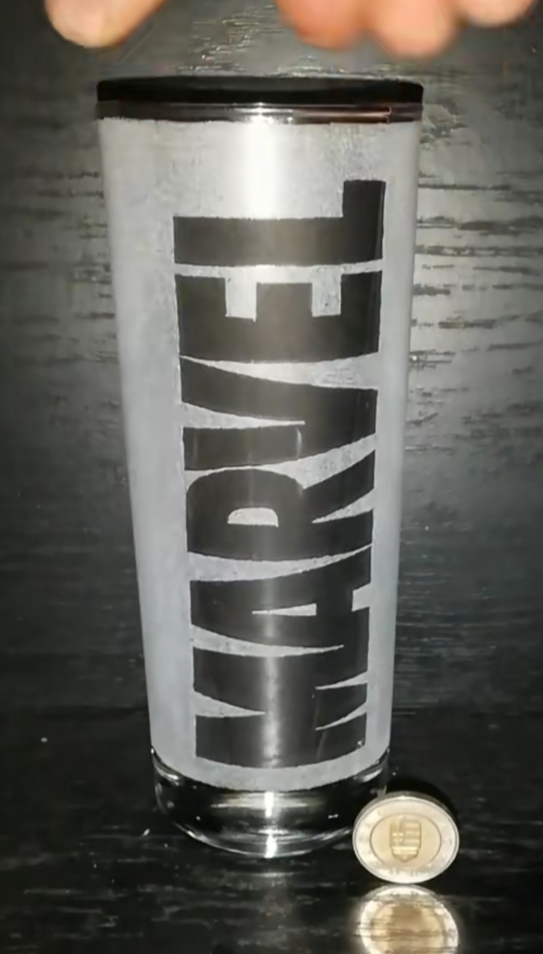 Pahar de sticlă cu model Daredevil Marvel  -  - Artynos.ro