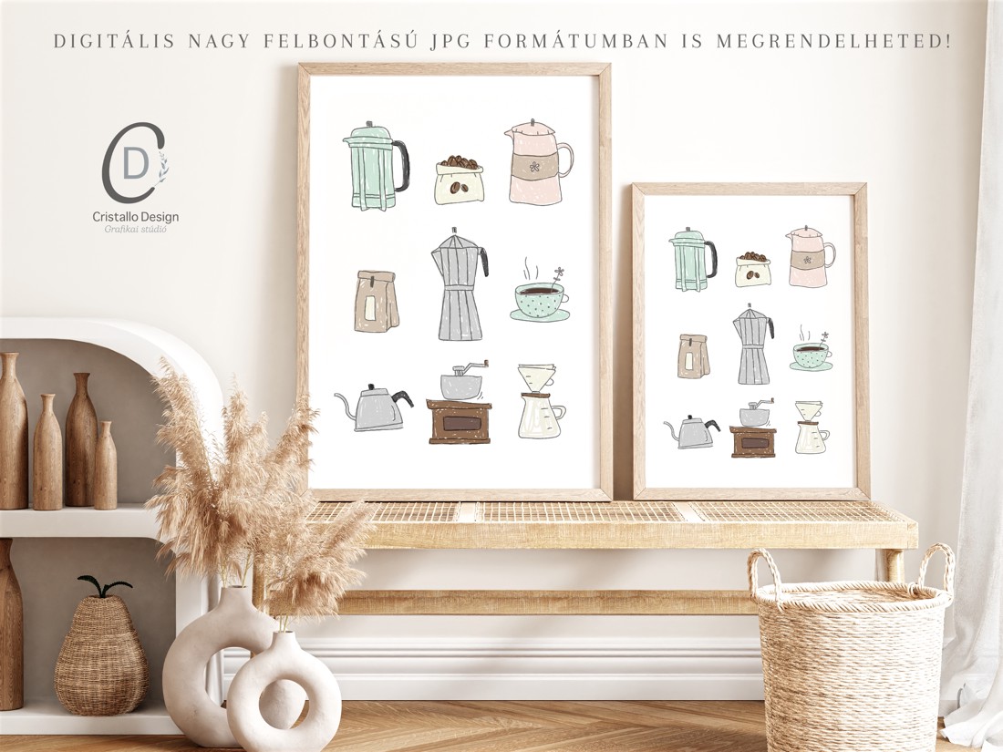 Poster de cafea, decor de perete bucătărie, imagine -  - Artynos.ro