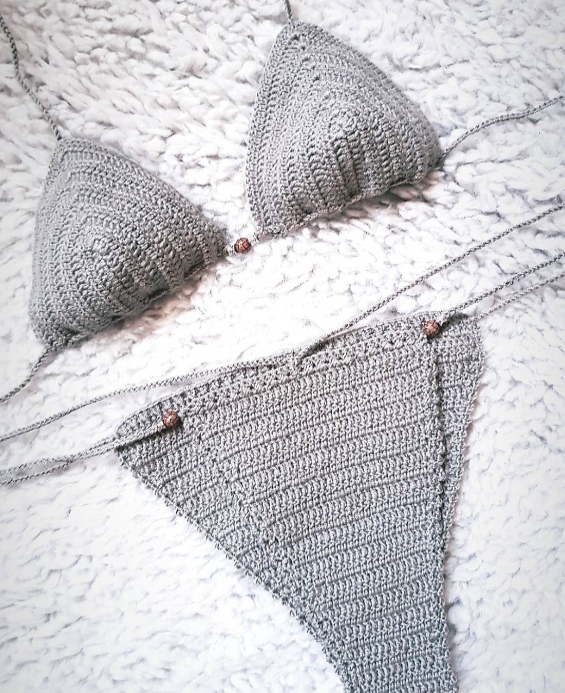 Costum de baie din bumbac elastic - îmbrăcăminte și modă - haine damă - top de damă, bralette - Artynos.ro