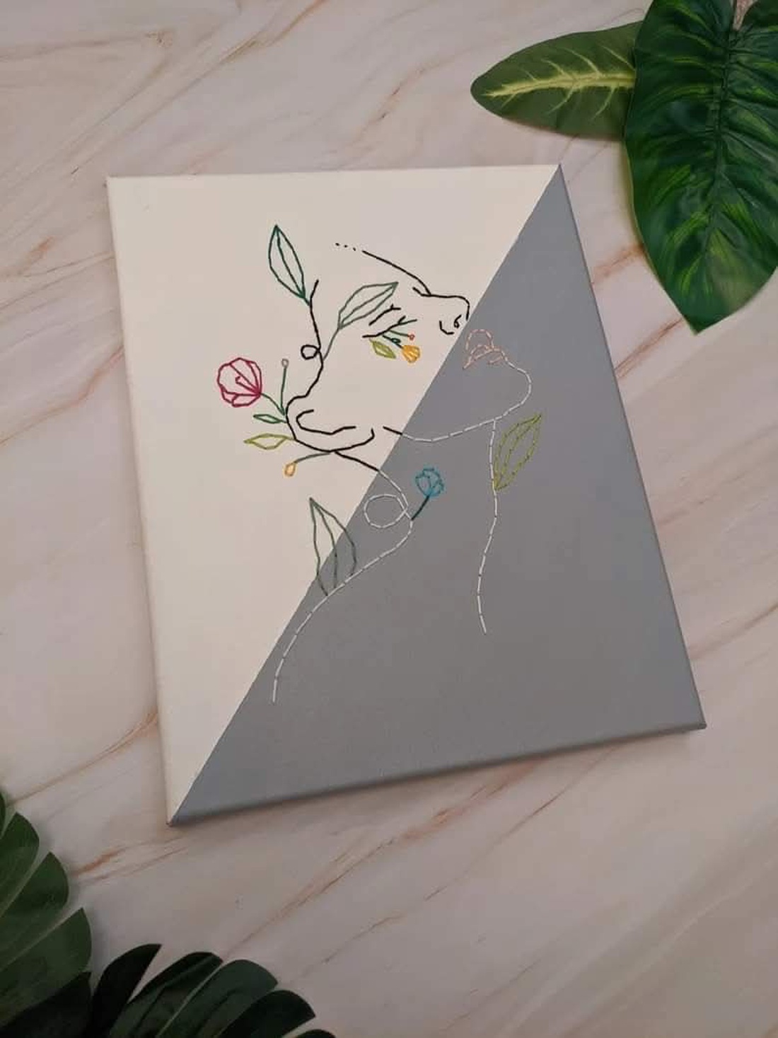 Tablou pictat si brodat manual - arte vizuale și accesorii - imagini cu broderii - alte tablouri textil - Artynos.ro Tablou pictat si brodat manual - arte vizuale și accesorii - imagini cu broderii - alte tablouri textil - Artynos.ro
