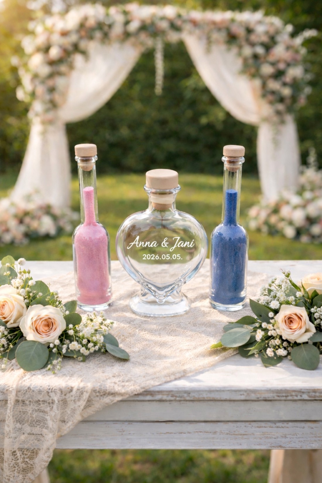 Set pentru ceremonia nupțială cu nisip  - accesorii nuntă - seturi de nuntă, seturi ceremonie de nisip - Artynos.ro