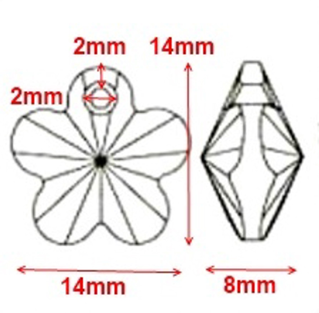 Bijuterii: Floare Swarovski 14mm în mai multe culori - - Artynos.ro Bijuterii: Floare Swarovski 14mm în mai multe culori - - Artynos.ro