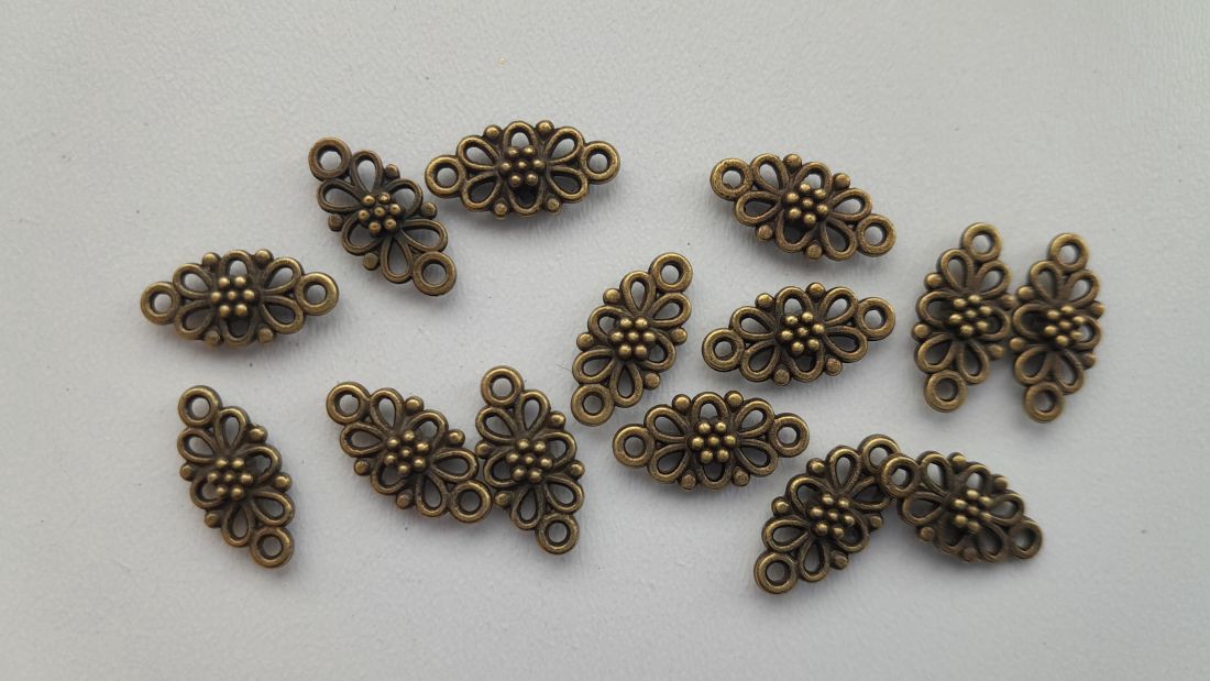 Distanțier metalic, conectare - 16x8mm - 10 buc / pachet - culoare alamă - - Artynos.ro Distanțier metalic, conectare - 16x8mm - 10 buc / pachet - culoare alamă - - Artynos.ro
