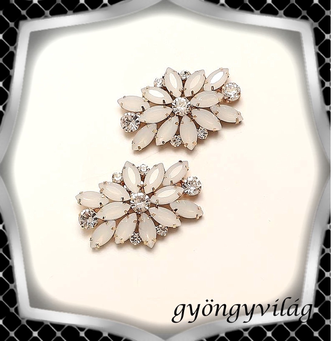 Nuntă, mireasă, decorațiuni casual pentru pantofi, clip pentru pantofi ES-CK44 alb opal - accesorii nuntă - pantofi de mireasă - Artynos.ro Nuntă, mireasă, decorațiuni casual pentru pantofi, clip pentru pantofi ES-CK44 alb opal - accesorii nuntă - pantofi de mireasă - Artynos.ro