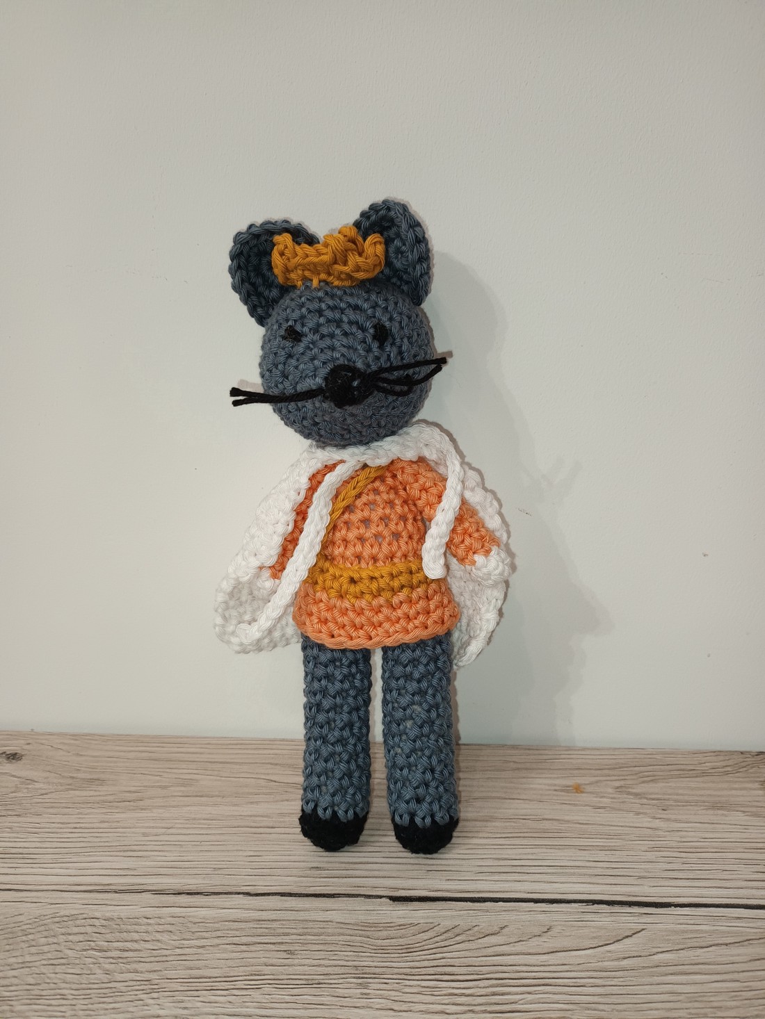 Mouse King, amigurumi - jucării și echipamente pentru copii - plușuri - șoarece de pluș - Artynos.ro