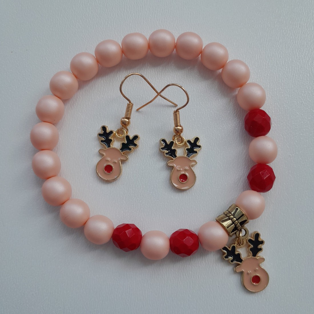 Bijuterii căprioară - brățară, cercei -  - Artynos.ro