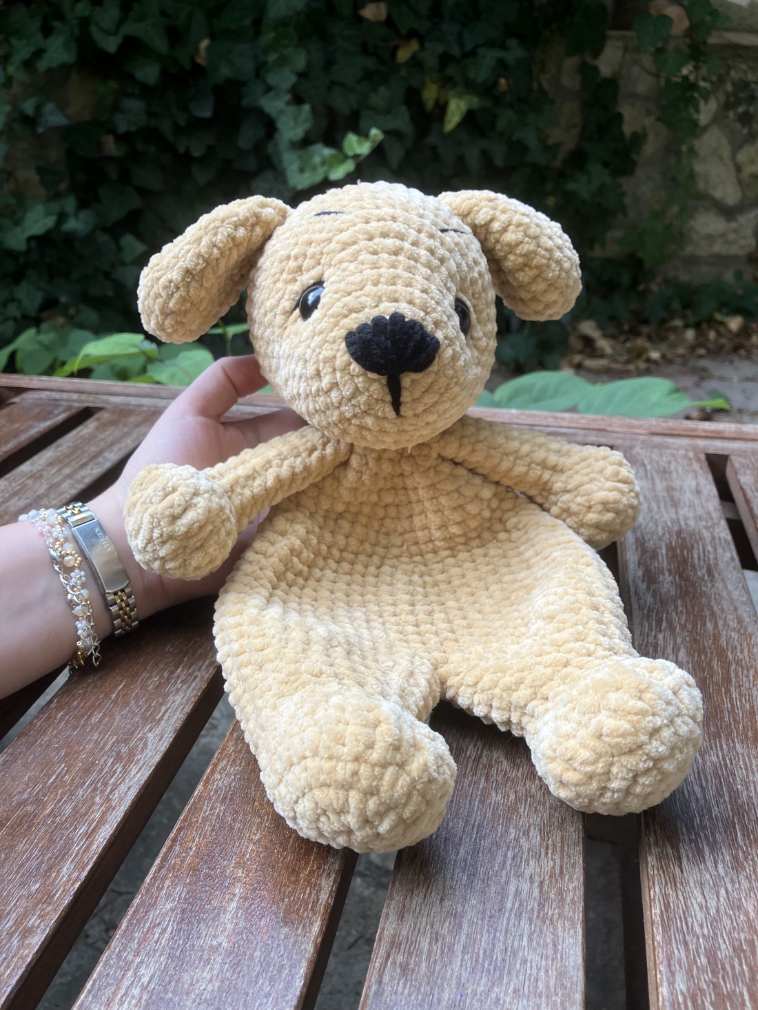 Chenille croșetat doggy doggy doggy - jucării și echipamente pentru copii - plușuri - câine de pluș - Artynos.ro