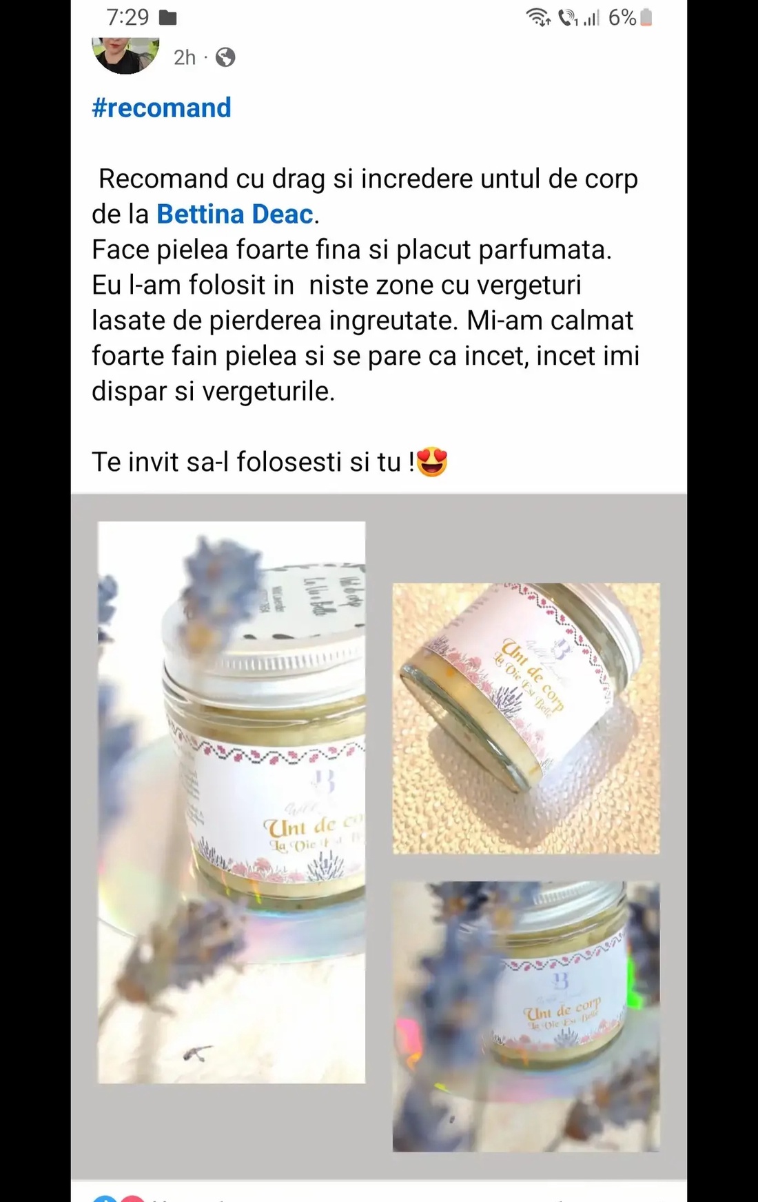 Unt de corp La Vie est Belle 120 ml - baie și frumusețe - accesorii de îngrijire personală - loțiune de corp, unt de corp - Artynos.ro