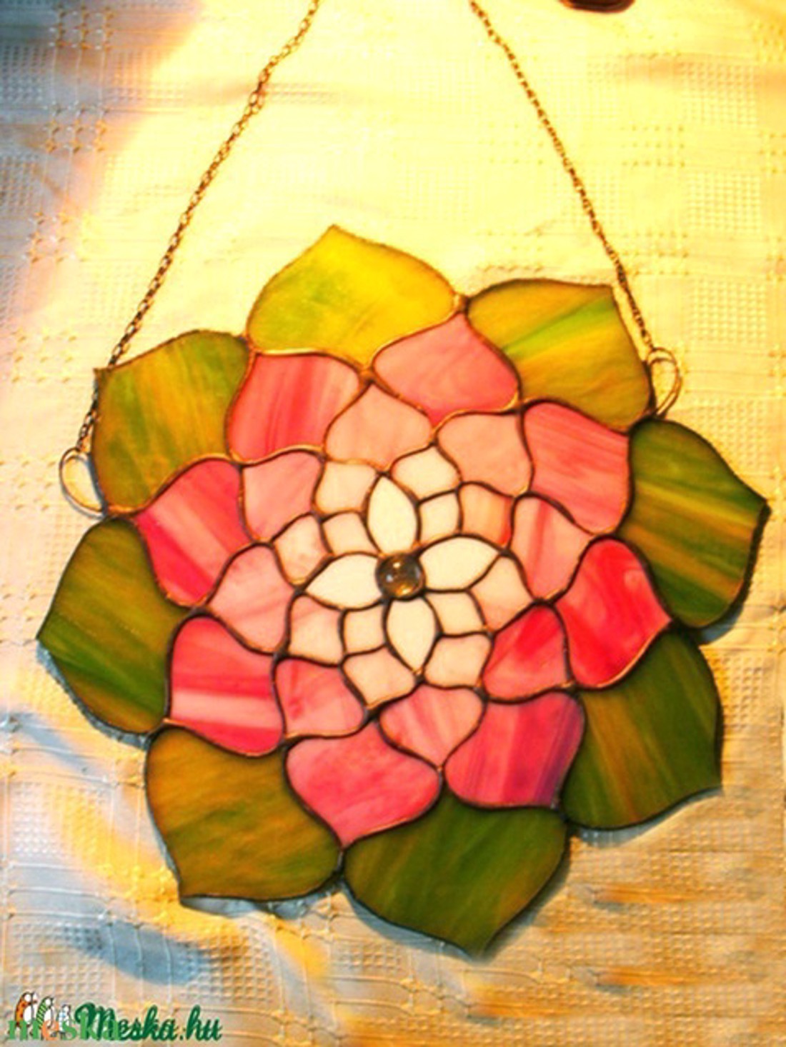 Mandala tiffany fereastră decor - casă & stil de viață - accesorii pentru decorat casa - decorațiuni cu tematică spirituală - mandala - Artynos.ro