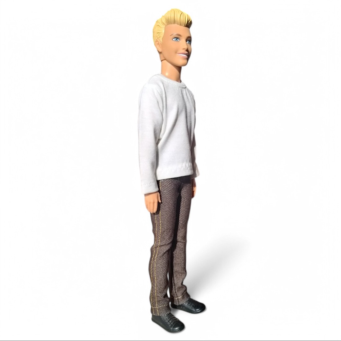 Pantaloni-rochie cu croi drept, în stil jeans, pentru păpuși de băieți de tip Barbie (f004fr) -  - Artynos.ro