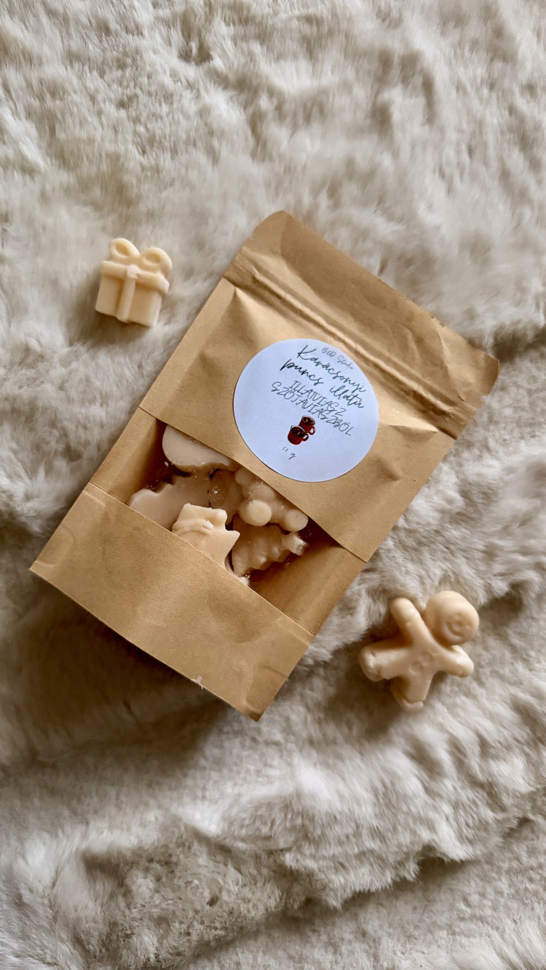 Ceară de soia parfumată cu punch de Crăciun - crăciun - decorațiuni de crăciun de casă - lumânări parfumate de crăciun - Artynos.ro