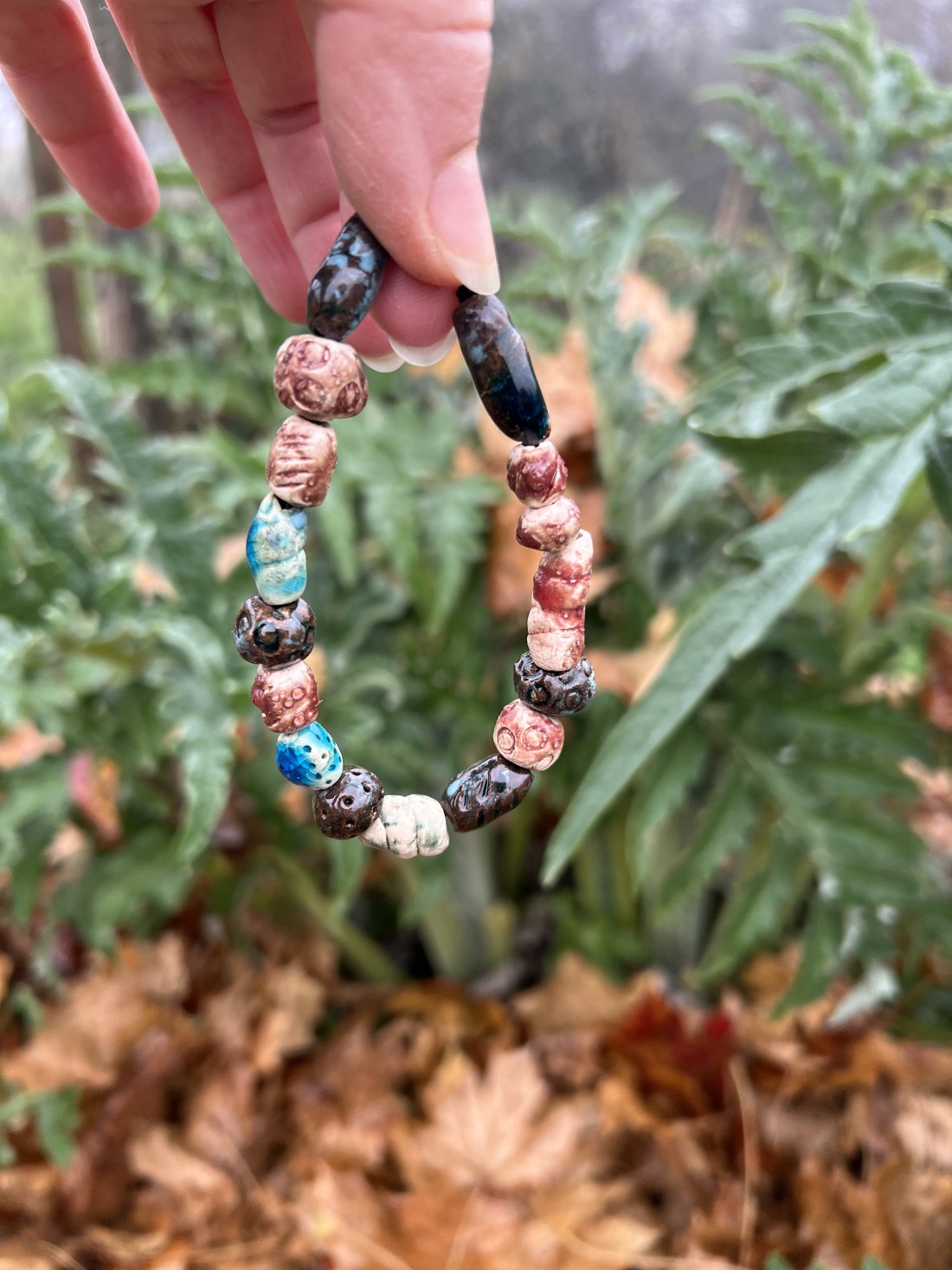 Brățară - cu puterea pământului 20 cm - bijuterii - brățări - brățări din mărgele - Artynos.ro
