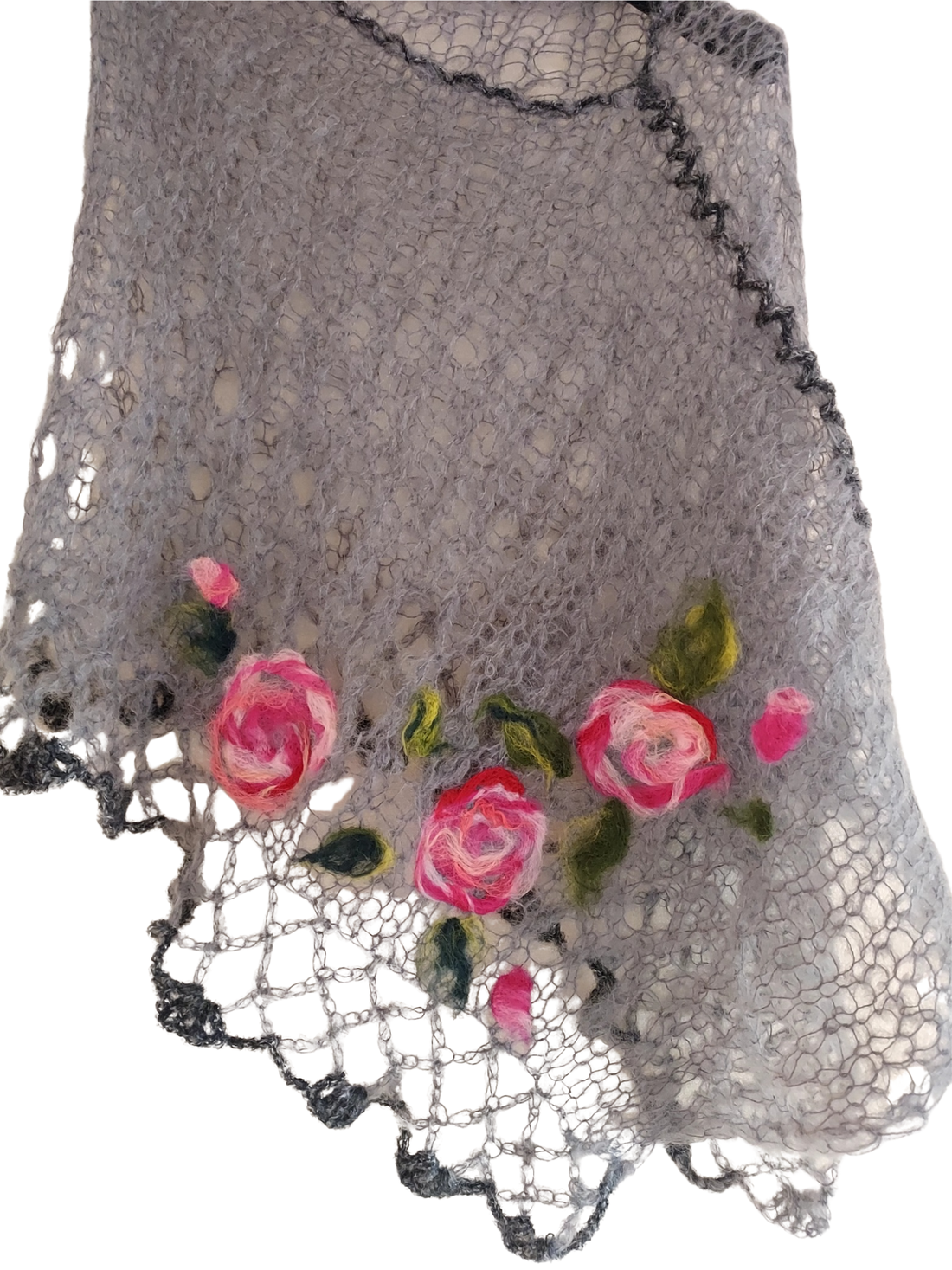 Poncho cu flori  - îmbrăcăminte și modă - haine damă - poncho - Artynos.ro